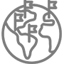 100+ Covered Countries & Regions Icon