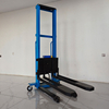 Self-Loading Stacker | 1.8T Capacity & 4.5M Lift | Walkie Electric Pallet Stacker Truck​